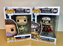 Load image into Gallery viewer, 2022 Funko Pop! - Thor Love and Thunder - ZEUS (#1069) &amp; MIGHTY THOR (#1041)
