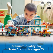 Load image into Gallery viewer, 2022 LEGO CITY: Train Station (#60335, 907pcs)