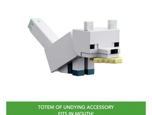 Load image into Gallery viewer, 2024 Minecraft 15th Anniversary Action Figure: ARCTIC FOX (w/ Totem of Undying)