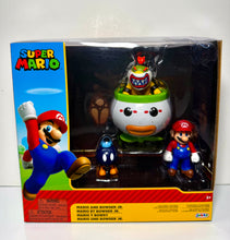 Load image into Gallery viewer, 2025 JAKKS Pacific Super Mario 2-Figure Set - MARIO VS BOWSER JR (w/ Bob-Omb)