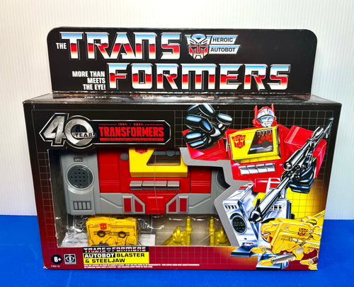 2024 Transformers Retro 40th Anniversary - Autobot Blaster & Steeljaw Figures