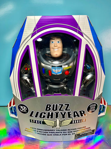2025 Disney Pixar Toy Story 30th Anniv. Buzz Lightyear Figure - Limited Chorme Variant!