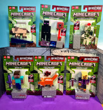 Load image into Gallery viewer, 2025 Minecraft Redstone Charged 5pk: STEVE, KAI, BOGGED, ENDERMAN, CHESTNUT WOLF