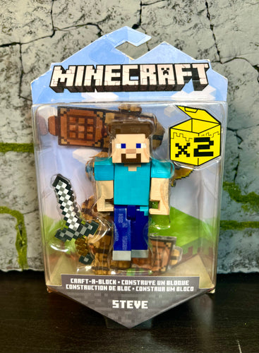 Minecraft Craft-A-Block Steve Action Figure