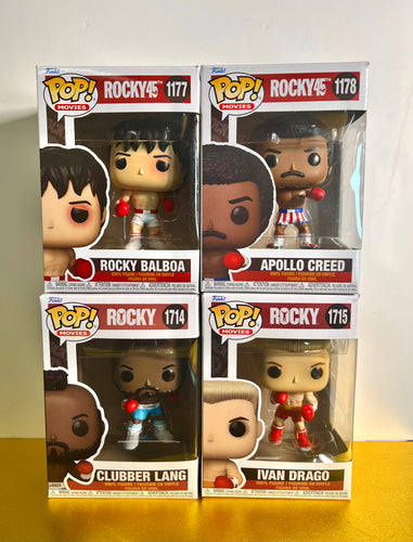 Funko Pop! Movies - Rocky 3-Pack: IVAN DRAGO, ROCKY BALBOA, & CLUBBER LANG