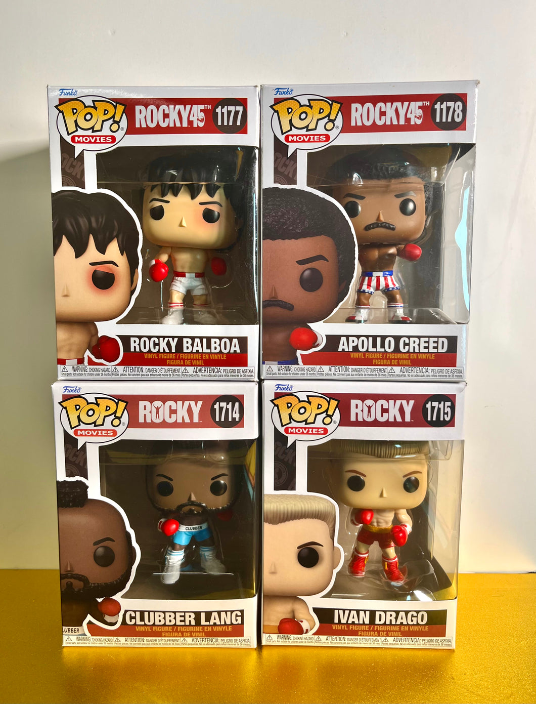 Funko Pop! Movies - Rocky 3-Pack: IVAN DRAGO, ROCKY BALBOA, & CLUBBER LANG