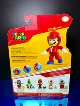 Load image into Gallery viewer, 2021 JAKKS Pacific Super Mario 4in Figure: PROPELLER MARIO (w/ 1-Up Mushroom)
