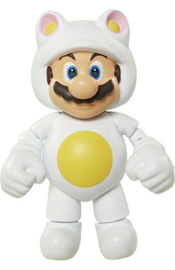 2016 JAKKS Pacific World of Nintendo Action Figure: WHITE TANOOKI MARIO