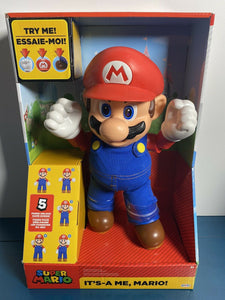 Nintendo Super Mario Its A Me, Mario Motion Activated Sounds 12" - NEW IN BOX