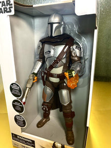 Disney Star Wars Talking 13.5in Figure - THE MANDALORIAN (Blaster Lights Up!)