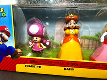 Load image into Gallery viewer, 2022 JAKKS Super Mario 5-Figure Pack - Toadette, Daisy, Peach, Rosalina, Wendy