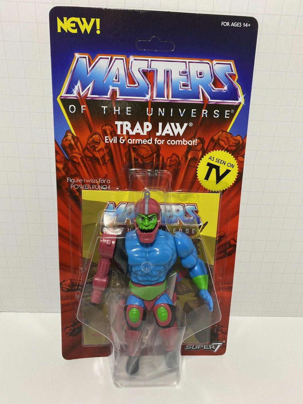 SUPER7 Masters Of The Universe MOTU Trap Jaw Figure Wave 3 Vintage NEW