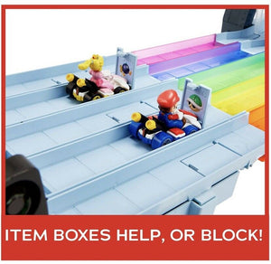 2021 Hot Wheels Mario Kart - RAINBOW ROAD 8-Foot Track Set w/ Lights & Sounds!