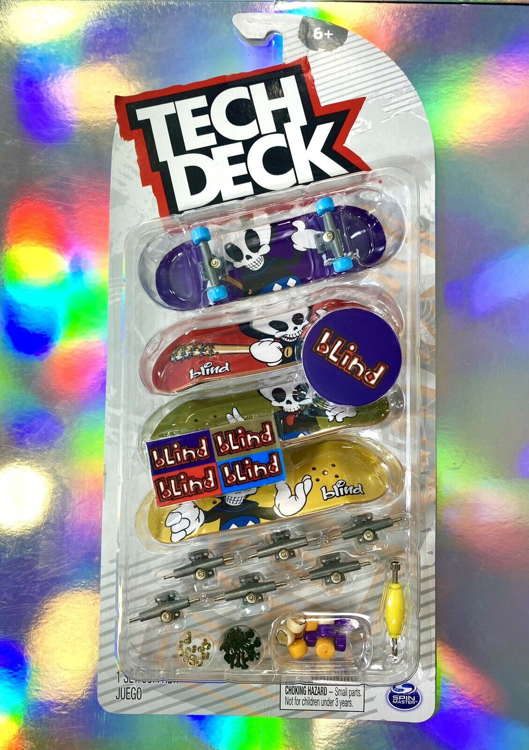 Tech Deck DLX 4 Pack Fingerboards & Parts - BLIND REAPER