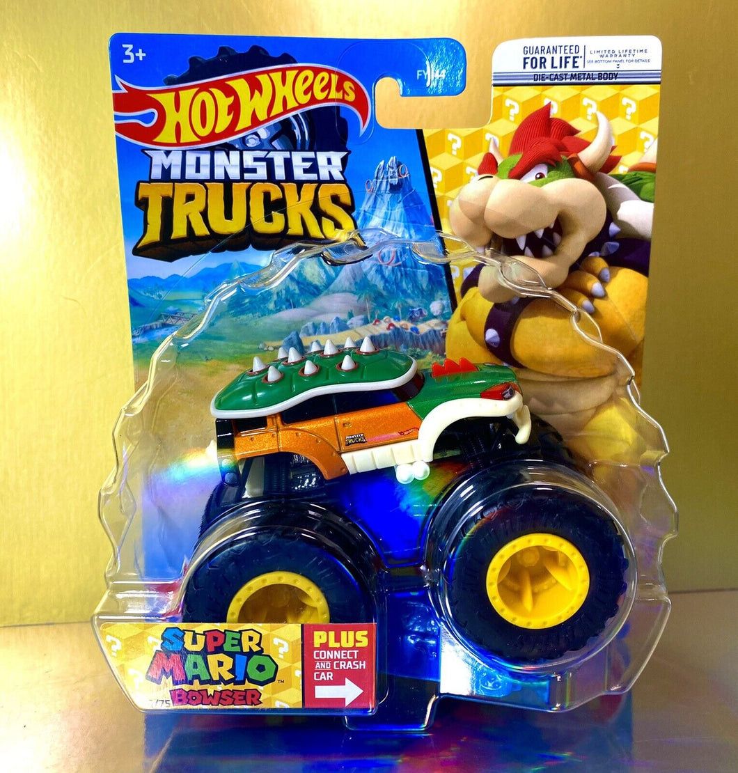 2022 Hot Wheels Monster Trucks - Super Mario - BOWSER Die Cast Monster Truck