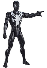 Load image into Gallery viewer, 2018 Hasbro Marvel Titan Hero Series - Black Suit Spider-Man 12in Figure