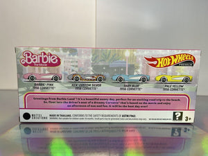 2023 Mattel Creations Hot Wheels Premium - Barbie The Movie Corvette 4-Pack