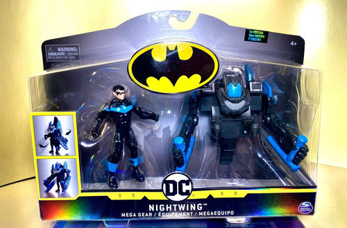 2020 Spin Master DC Batman: The Caped Crusader- NIGHTWING MEGA GEAR 1st Edition!