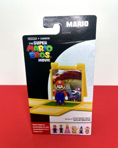 2023 JAKKS The Super Mario Bros. Movie Minifigure - MARIO (w/ Question Block)