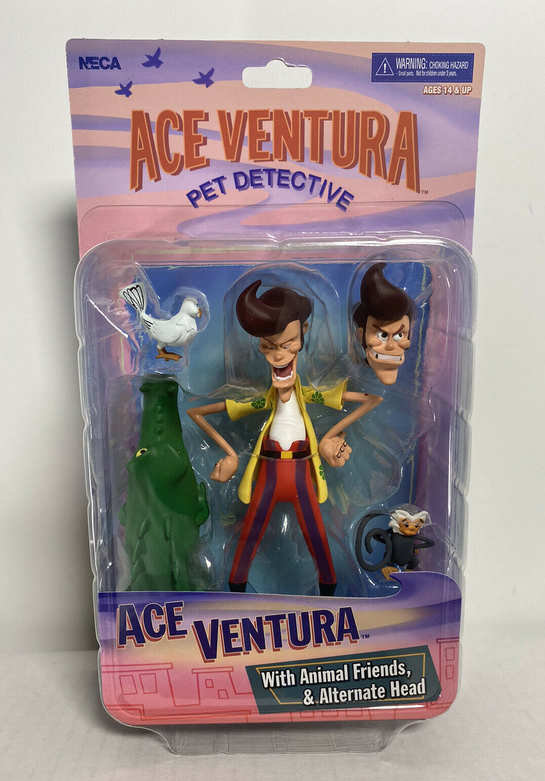 NECA Toony Classics: Ace Ventura w/ Animal Friends & Alternate Head 6