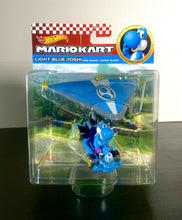 Load image into Gallery viewer, 2022 Hot Wheels Mario Kart: LIGHT-BLUE YOSHI Pipe Frame + Super Glider Car