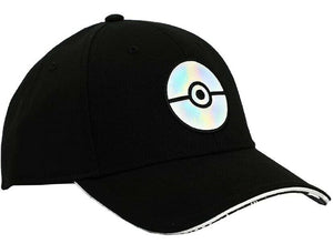 BioWorld Pokémon Holographic Pokeball Black Hat -  Elite Flex OSFM