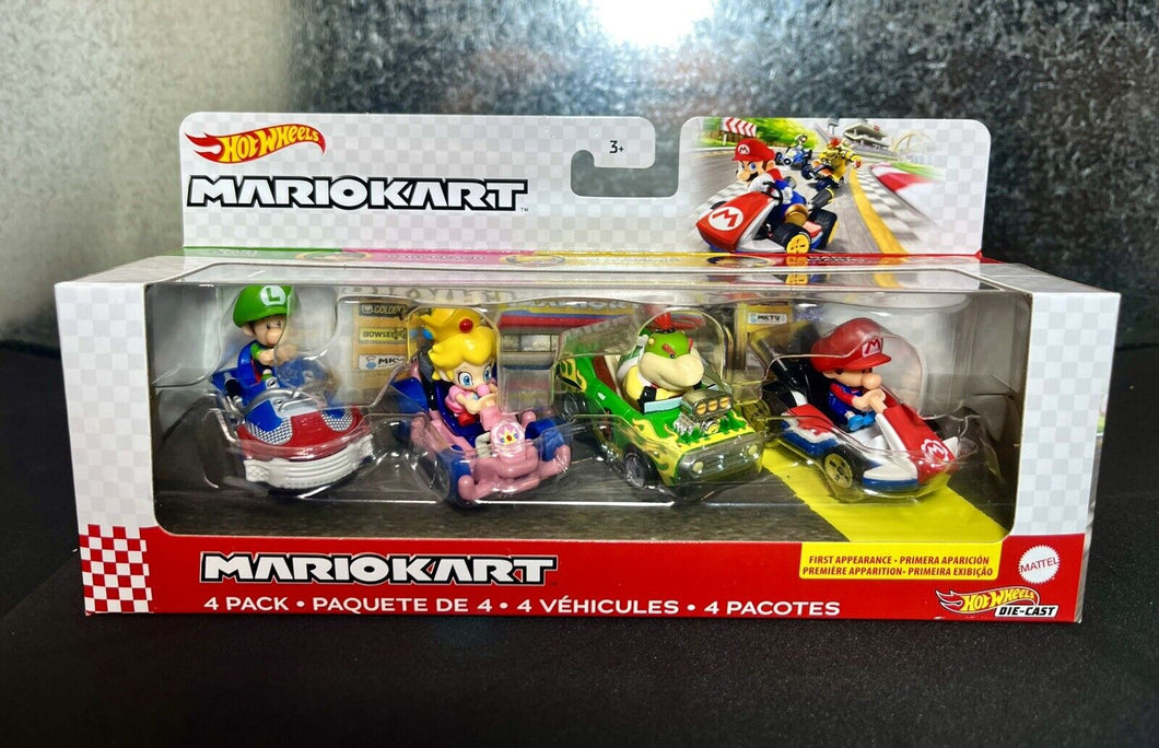 Hot Wheels Mario Kart 4-Pack - Baby Mario