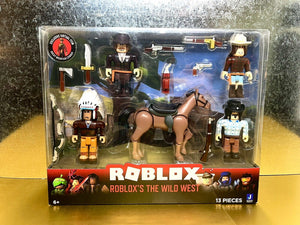 Roblox Action Collection - THE WILD WEST Figure Pack w/ Virtual Item Code