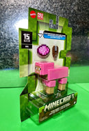 2023 Minecraft 15th Anniversary Build-a-Portal Figure: PINK DYED SHEEP (Shears)