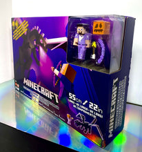 Load image into Gallery viewer, 2021 Mattel Minecraft - Ultimate Ender Dragon Figure w/ Enchanted Armor Steve!