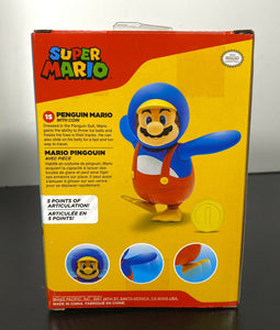 2021 JAKKS Pacific Super Mario Action Figure: PENGUIN MARIO w/ COIN (#15)