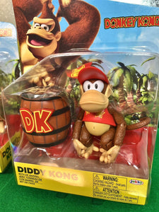 2023 Jakks Pacific World of Nintendo Figures: DONKEY KONG & DIDDY KONG Bundle!