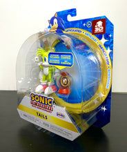 Load image into Gallery viewer, 2021 JAKKS Pacific Sonic The Hedgehog 30th ANNIVERSARY: NEON TAILS (w/ 10-Ring)