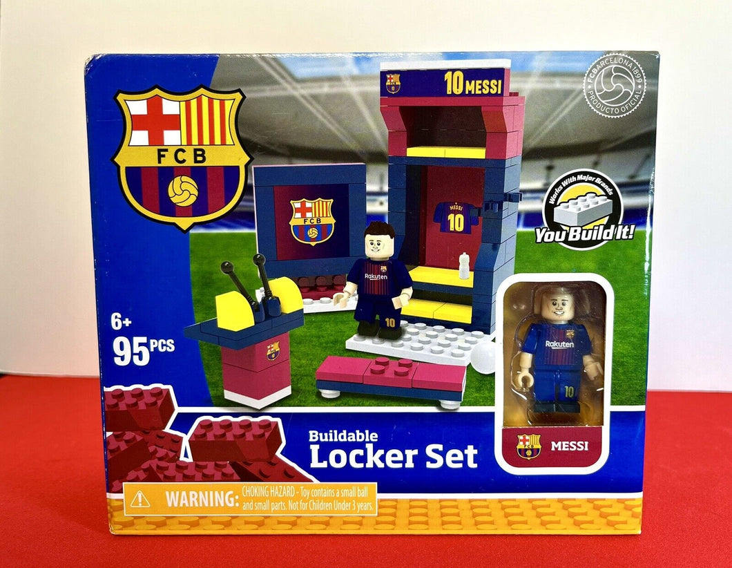 FCB Barcelona Buildable Locker Set with Lionel Messi (95pcs)