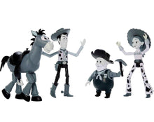 Load image into Gallery viewer, 2023 Disney Pixar Toy Story Woody’s Roundup 4-Packs (Black &amp; White) - Exclusive!