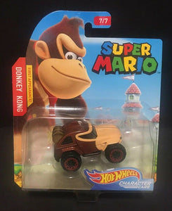 Hot Wheels Super Mario Character Cars Donkey Kong #7/7 FIRST APPEARANCE!