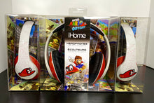 Load image into Gallery viewer, 2017 iHome - eKids Super Mario Odyssey Wired Headphones w/ Mic - Red &amp; White