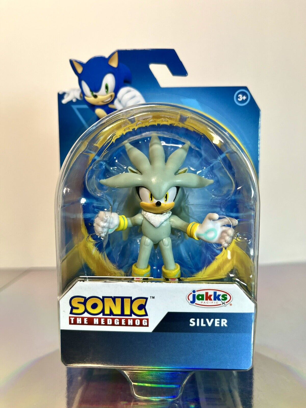 2023 JAKKS Pacific - Sonic the Hedgehog 2.5” Action Figure: SILVER THE HEDGEHOG