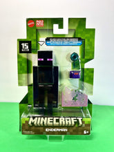 Load image into Gallery viewer, 2023 Minecraft 15th Anniversary Build-a-Portal Figure: ENDERMAN (w/ Endermite)