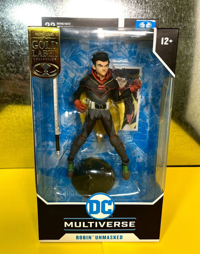 2022 McFarlane Gold Label DC Multiverse - ROBIN (Damian Wayne) UNMASKED - Excl.