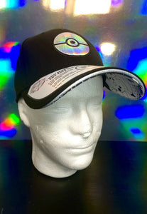BioWorld Pokémon Holographic Pokeball Black Hat -  Elite Flex OSFM