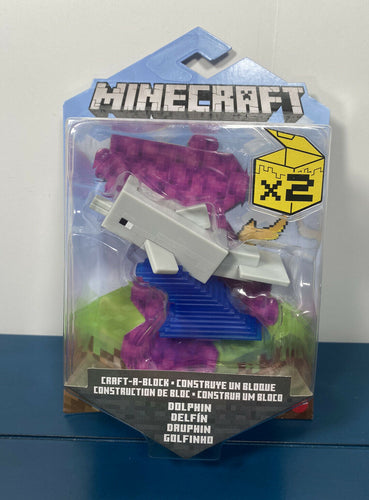 2021 Minecraft Craft-a-Block Action Figure: DOLPHIN