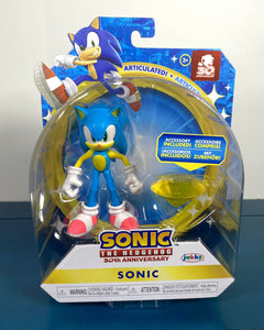 2021 JAKKS Pacific Sonic The Hedgehog 30th ANNIVERSARY: NEON SONIC (w/ Emerald)