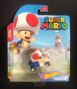 2017 Hot Wheels Super Mario Character Cars #6 TOAD
