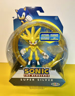 2023 JAKKS Pacific Sonic the Hedgehog Figure: SUPER SILVER (w/ Chaos Emerald)