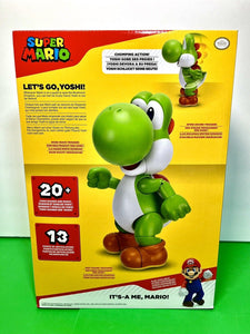 2023 Jakks Super Mario- LET’S GO, YOSHI! 12” Interactive Figure (Sounds & Music)