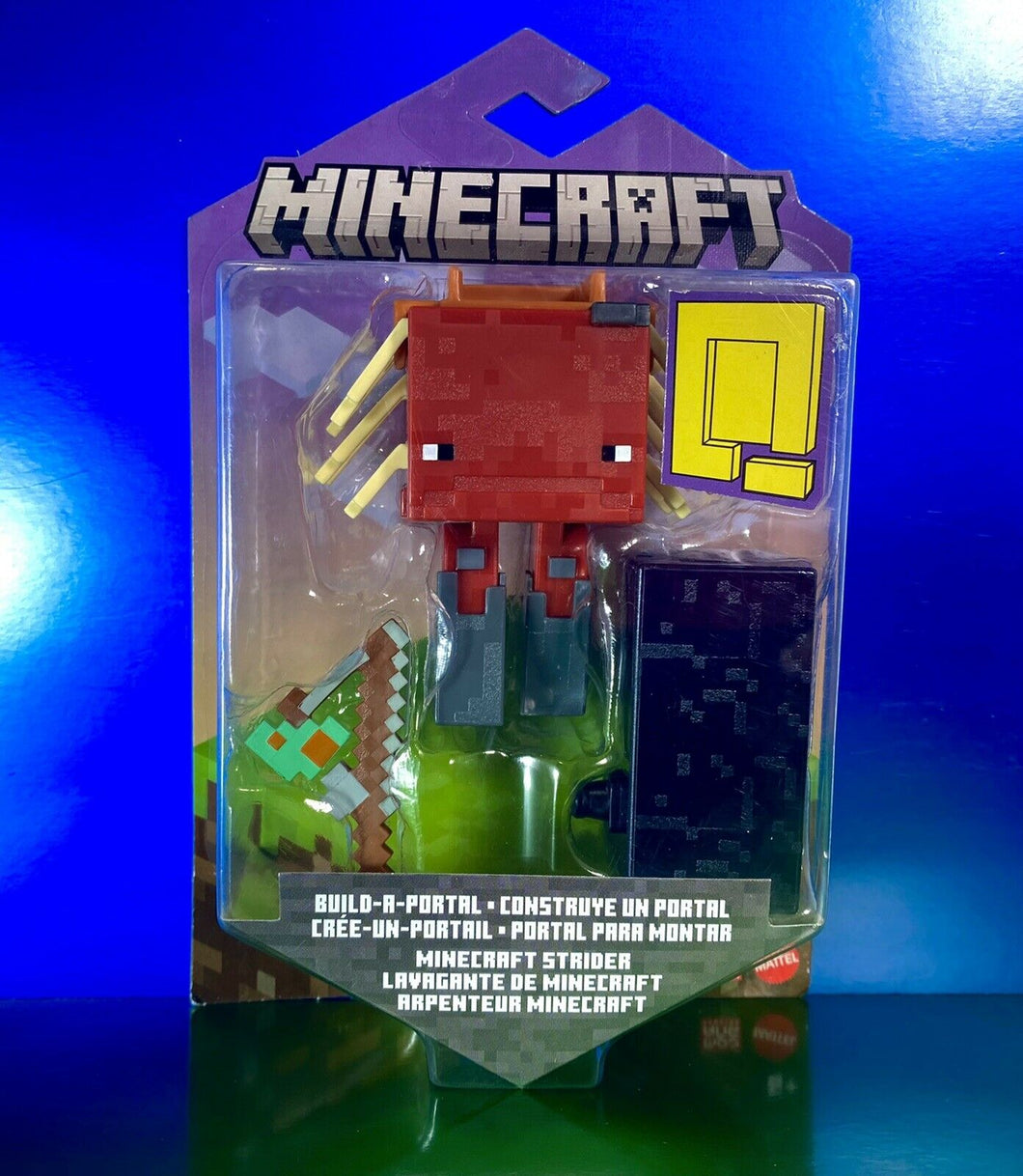 2022 Minecraft Build-a-Portal Action Figure: MINECRAFT STRIDER (w Fungus on Rod)