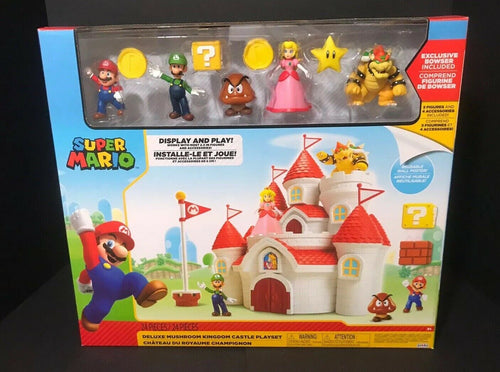 Nintendo Super Mario Mushroom Kingdom Toys Playset Bowser 5 Figure 2.5
