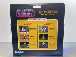 Ghosts'n Goblins Astaroth Arthur Zombie Figure Set ReAction Super 7 Capcom NEW