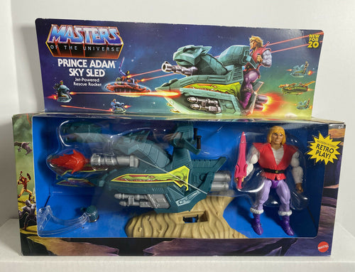 2021 Mattel Masters of the Universe Origins: Prince Adam's Sky Sled (w/ Figure)